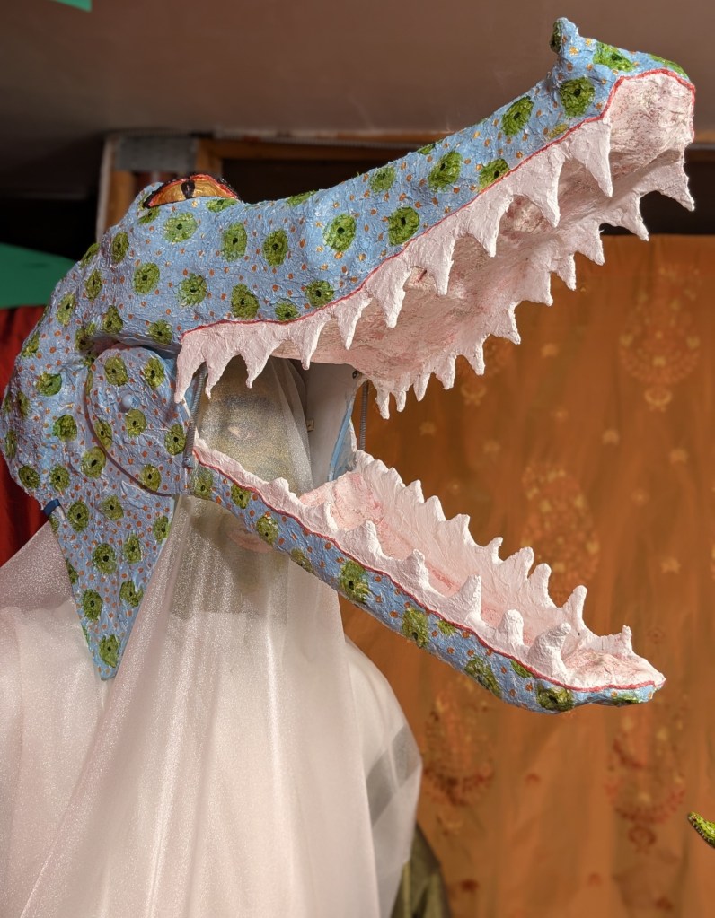 Crocodile mouth open
